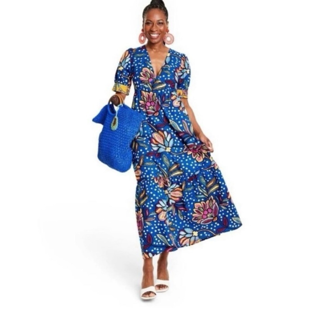 NWT Tabitha Brown X Target Floral/Polka-Dot Print Dress
